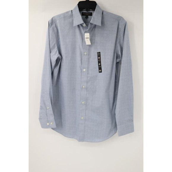 NWT Banana republic shirt Mens small non iron long sleeve button up plaid cotton - Picture 1 of 13